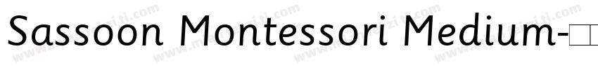Sassoon Montessori Medium字体转换
